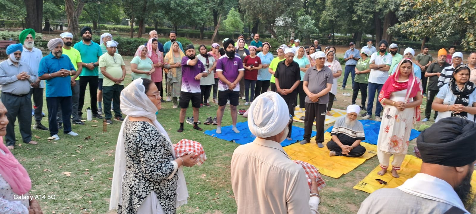 Innocent picnic lovers were killed in a tragic incident in Pahalgam and a group of picnic lovers prayed for their well being at Baradari Garden.